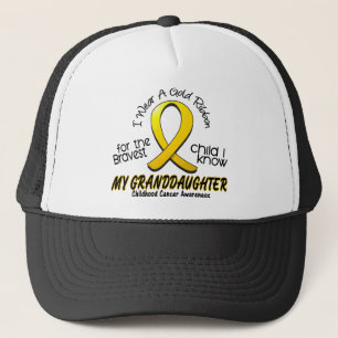Casquette Ruban d'or de Cancer d'enfance pour ma