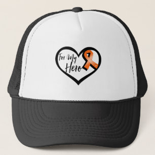 Casquette Ruban orange de conscience pour mon héros
