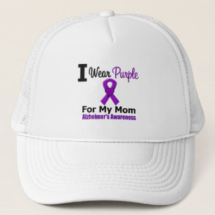 Casquette Ruban pourpre de maladie d'Alzheimer pour ma maman