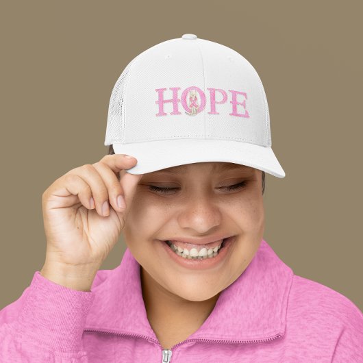 Casquette Ruban rose Hope Kitty personnalisé