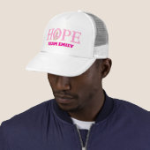 Casquette Ruban rose Hope Kitty personnalisé (En situation)