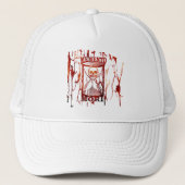 Casquette sablier memento mori (Devant)