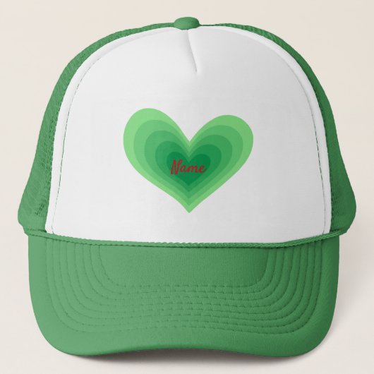 Casquette Sage Green Heart Thunder_Cove Trucker (Devant)