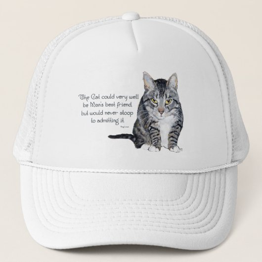 Casquette Sagesse de chat - et amitié (Devant)