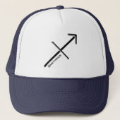 Casquette SAGITTARIUS, Conception abstraite du signe zodiaqu (Devant)