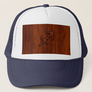 Casquette Sagittarius moderne Zodiac Connexion style acajou