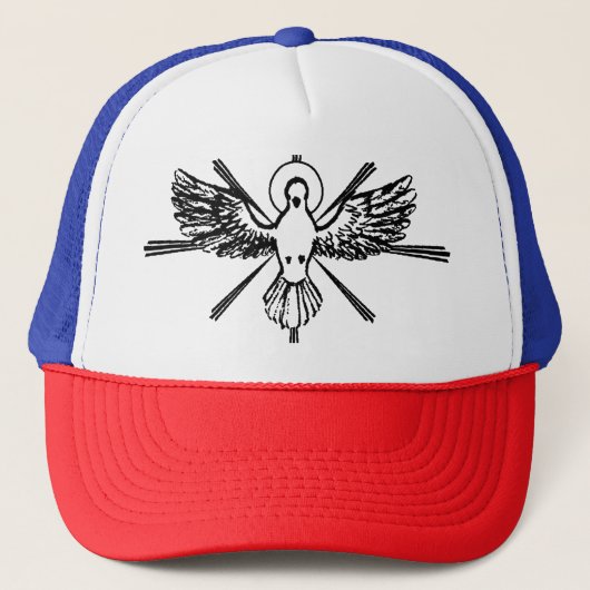 Casquette Saint-Esprit sous forme de colombe (Devant)