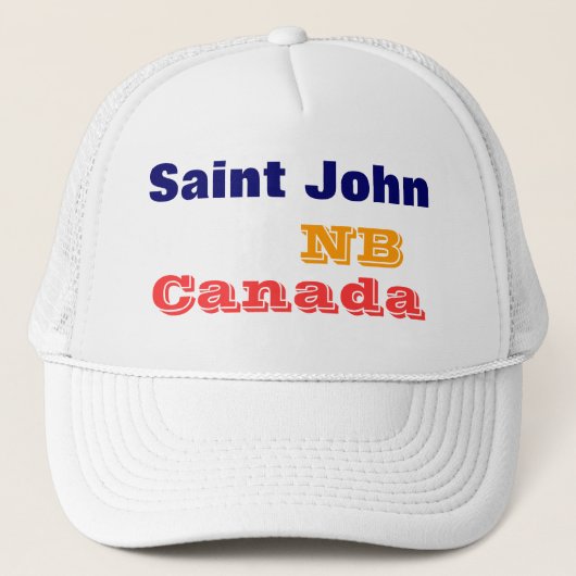 Casquette Saint John NB Canada (Devant)