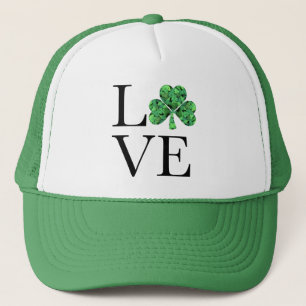 Casquette Saint Patrick   shamrocks verts
