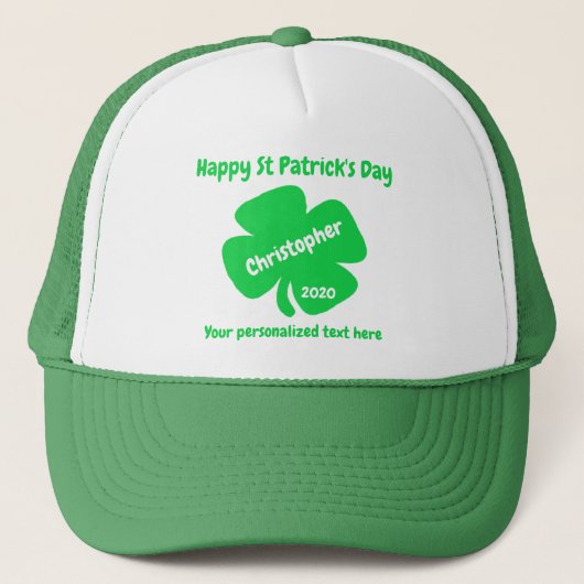 Casquette Saint Patrick's Day (Devant)