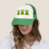 Casquette Saint Patrick's Day Green Leprechaun Tophat (En situation)