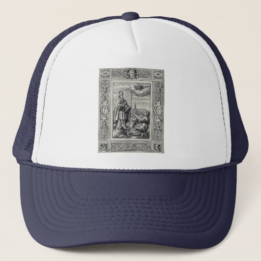 Casquette Saint Valentin de Rome Gravure Premium Art (Devant)