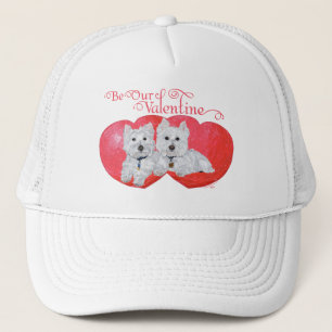 Casquette Saint-Valentin des West Highland White Terriers