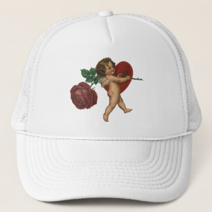 Casquette Saint-Valentin Vintage Chérubin et Rose Victorienn