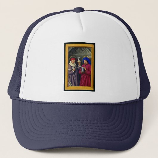 Casquette Saints Cosmas et Damian par Jean Bourdichon (Devant)