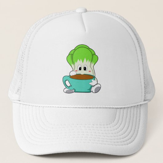 Casquette Salade avec Coupe de café (Devant)