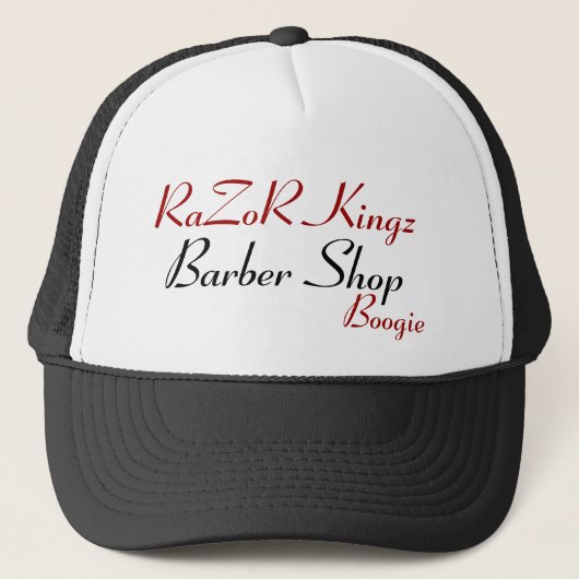 Casquette Salon de coiffure de Kingz de rasoir promotionnel (Devant)