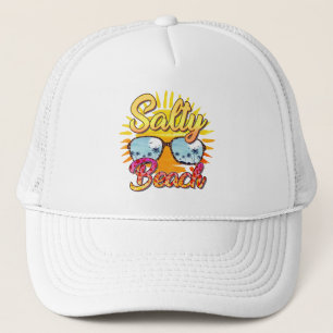 Casquette Salty Beach   Soleil et palmier tropicaux