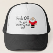 Casquette Salutation grossière de Noël (Devant)