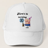 Casquette Salutations à 30 T-shirts et cadeaux d'anniversair (Devant)