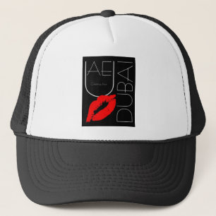 Casquette Salutations de Dubai UAE Red Lipstick Kiss