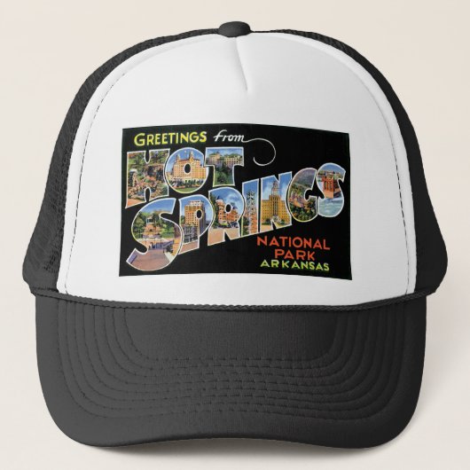 Casquette Salutations de Hot Springs, Arkansas (Devant)