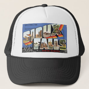 Casquette Salutations de Sioux Falls le Dakota du Sud, cru