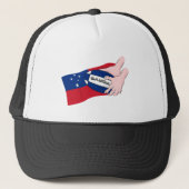 Casquette Samoa Drapeau Rugby Ball Pass Dessin (Devant)