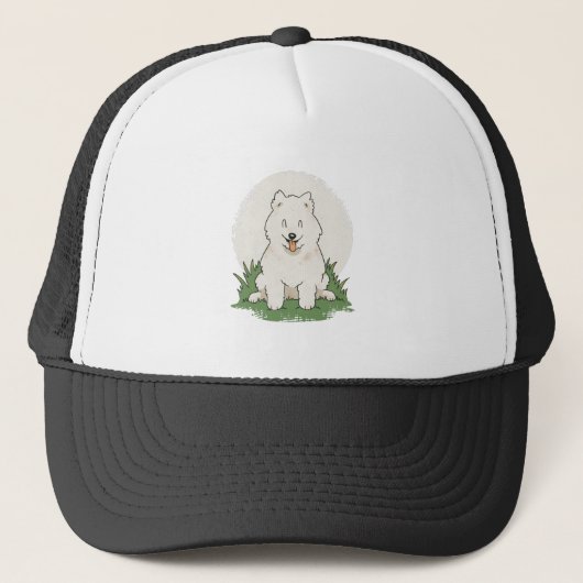 Casquette Samoyède drôle (Devant)