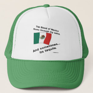 Casquette Sang Le Mexique Traverse Les Veines Parfois Tequil