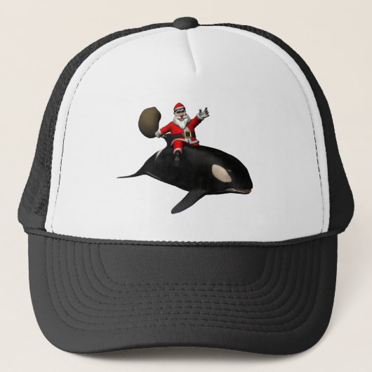Casquette Santa Claus Sur Orca (Devant)