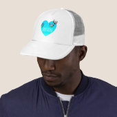 Casquette Santorin, Grèce avale amoureuse fresque ancienne (En situation)