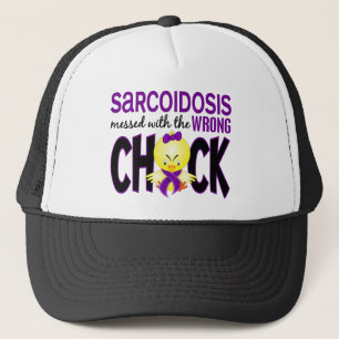 Casquette Sarcoïdose salie avec le poussin faux