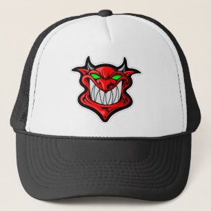 Casquette satan tête visage démon de dessin