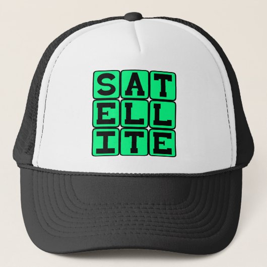 Casquette Satellite, objet en orbite (Devant)