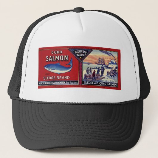 Casquette Saumon de Coho de traîneau (Devant)