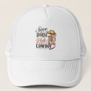 Casquette sauver un cheval monter un cowboy