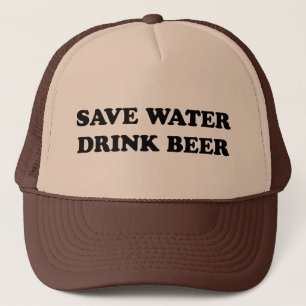 Casquette Sauvez la bière de boissons de l'eau
