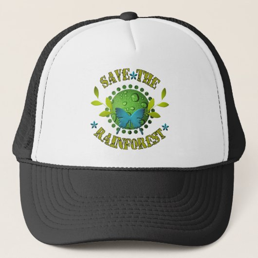 Casquette Sauvez la forêt tropicale (Devant)