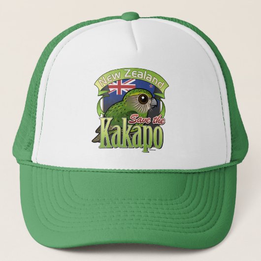 Casquette Sauvez le Kakapo de la Nouvelle Zélande (Devant)