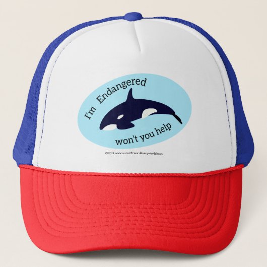 Casquette Sauvez les baleines (Devant)