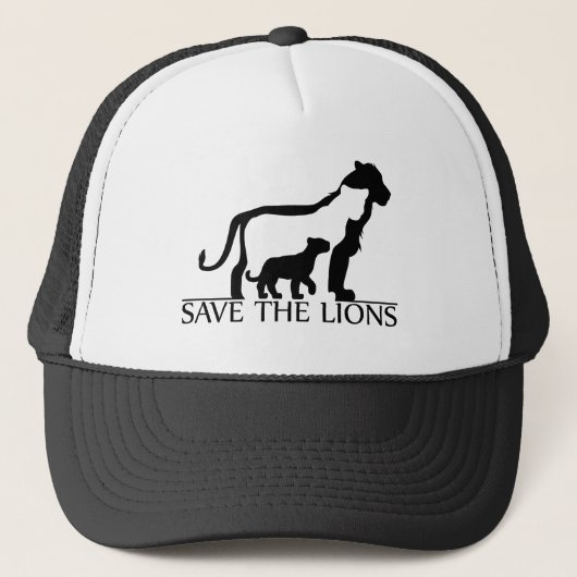 Casquette Sauvez les lions (Devant)