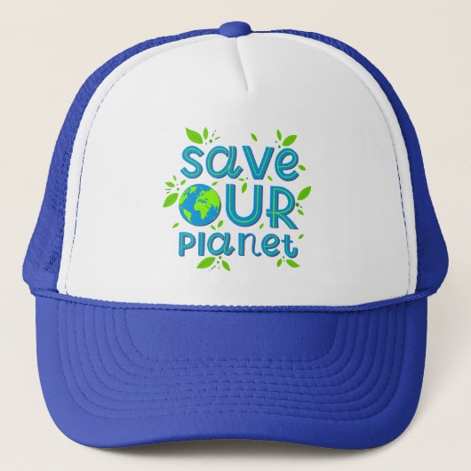 Casquette Sauvez notre planète (Devant)