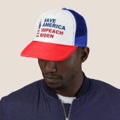 Casquette Save America Impeach Biden Liberty (En situation)