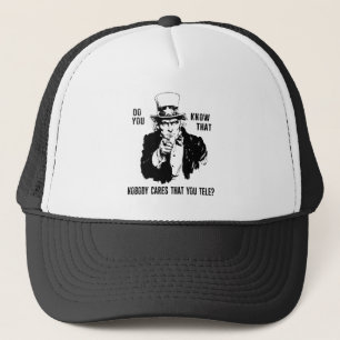 Casquette Savez-vous que Personne ne Se Soucis que Vous Télé