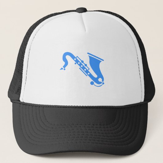 Casquette Saxophone - Bleu bébé (Devant)