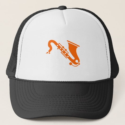 Casquette Saxophone - Orange (Devant)