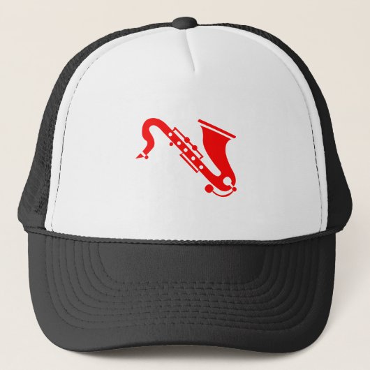 Casquette Saxophone - Rouge (Devant)