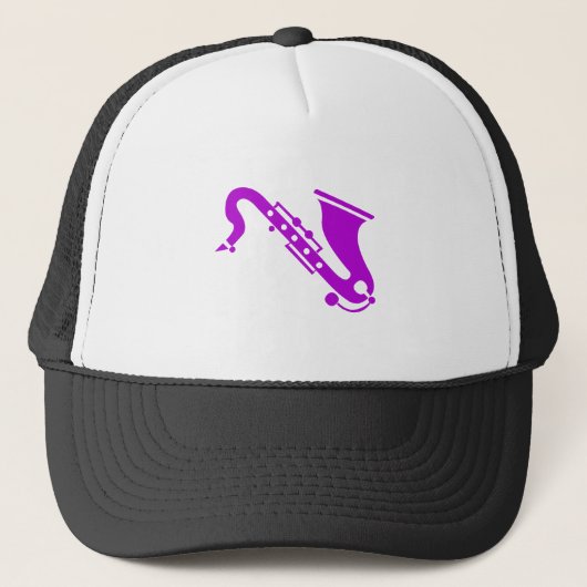Casquette Saxophone - Violet (Devant)