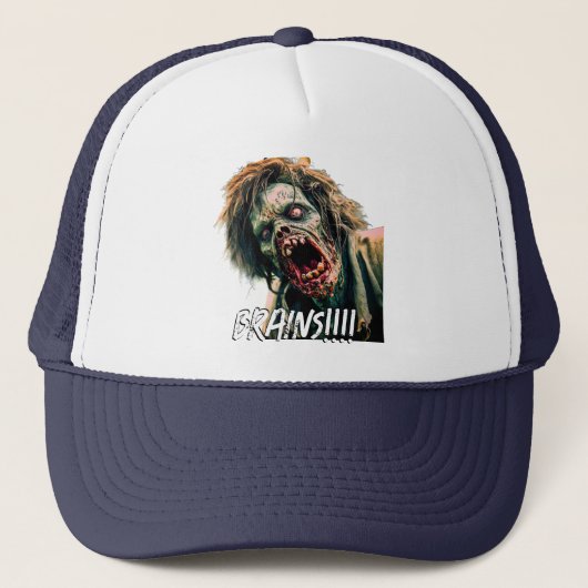 Casquette Scander des cerveaux zombies (Devant)
